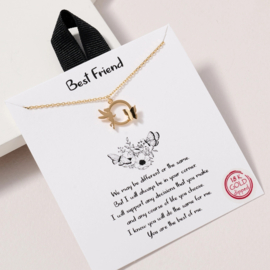 Ketting best friend elfje met vlinder