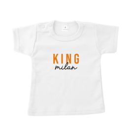 Koningsdag shirt - KING + naam