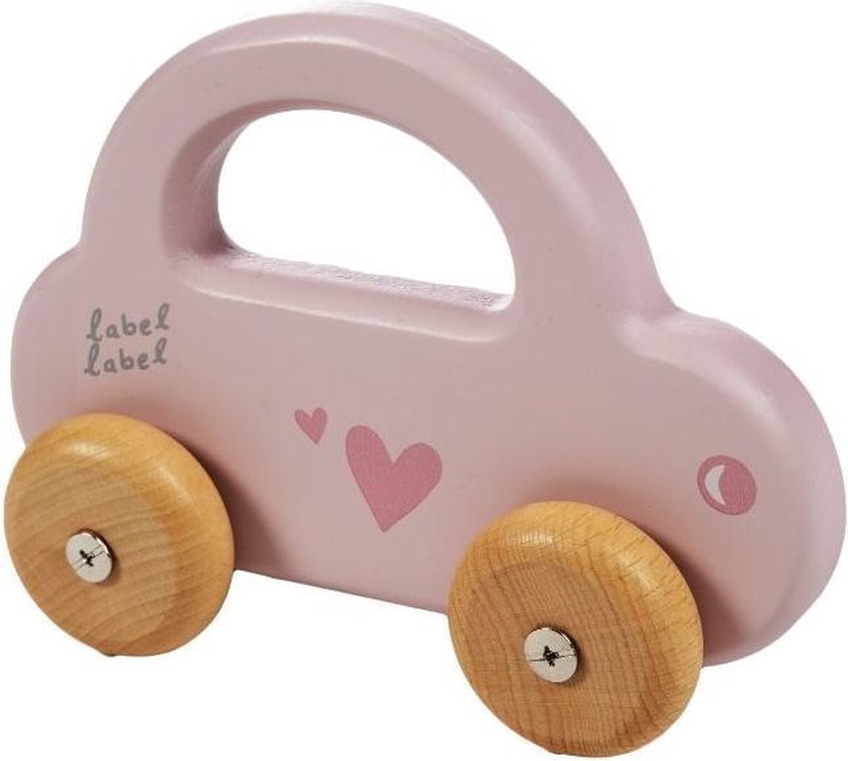 Label Label Houten pink met/zonder naam