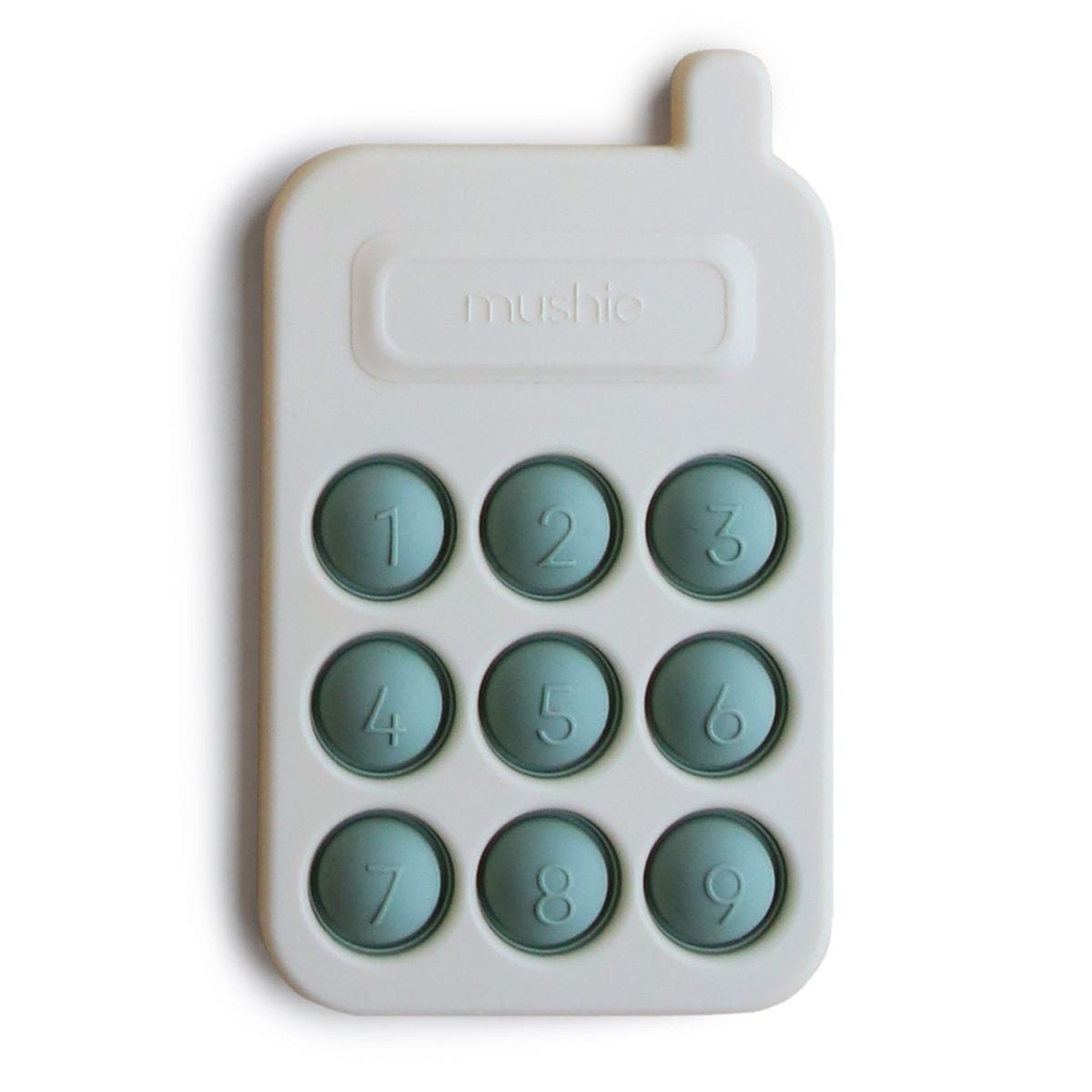 Mushie Pop It Speelgoed Telefoon - Cambridge Blue