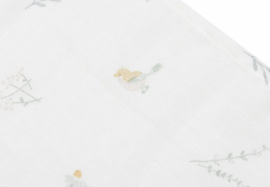 Jollein  Hydrofiele Doek Small 70x70cm - Lovely Birds - 3 Stuks