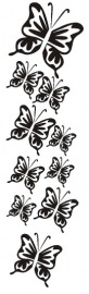 Stickervel met vlinders
