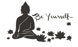 Muursticker Interieursticker Buddha Boeddha be yourself