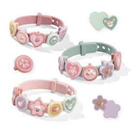 Little Dutch Slide Charm Bracelets - Roze - Fairy Garden