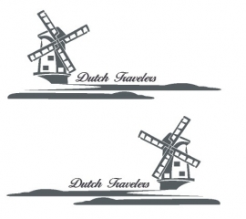 Sticker set dutch travelers striping