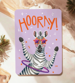 Kaart - Hooray! Zebra