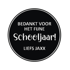 Sticker - Bedankt voor het fijne schooljaar