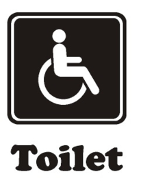 Sticker Toilet gehandicapten