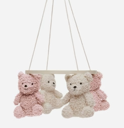 Jollein Baby mobiel Teddy Bear - Wild Rose/Naturel