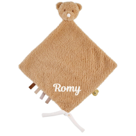 Nattou TEDDY Baby Knuffeldoekje met Knuffel - 27 x 27 cm - Doudou beer