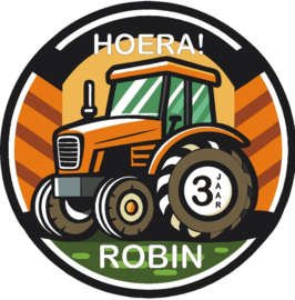 Velletje bedrukte stickers tractor