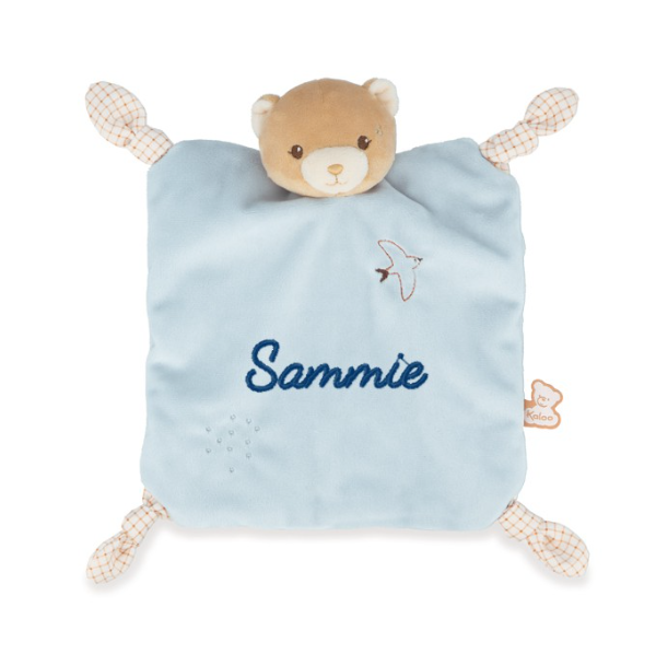 Kaloo knuffeldoekje beer blauw