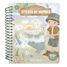 Little Dutch stickerboek op nummer Jim met naam
