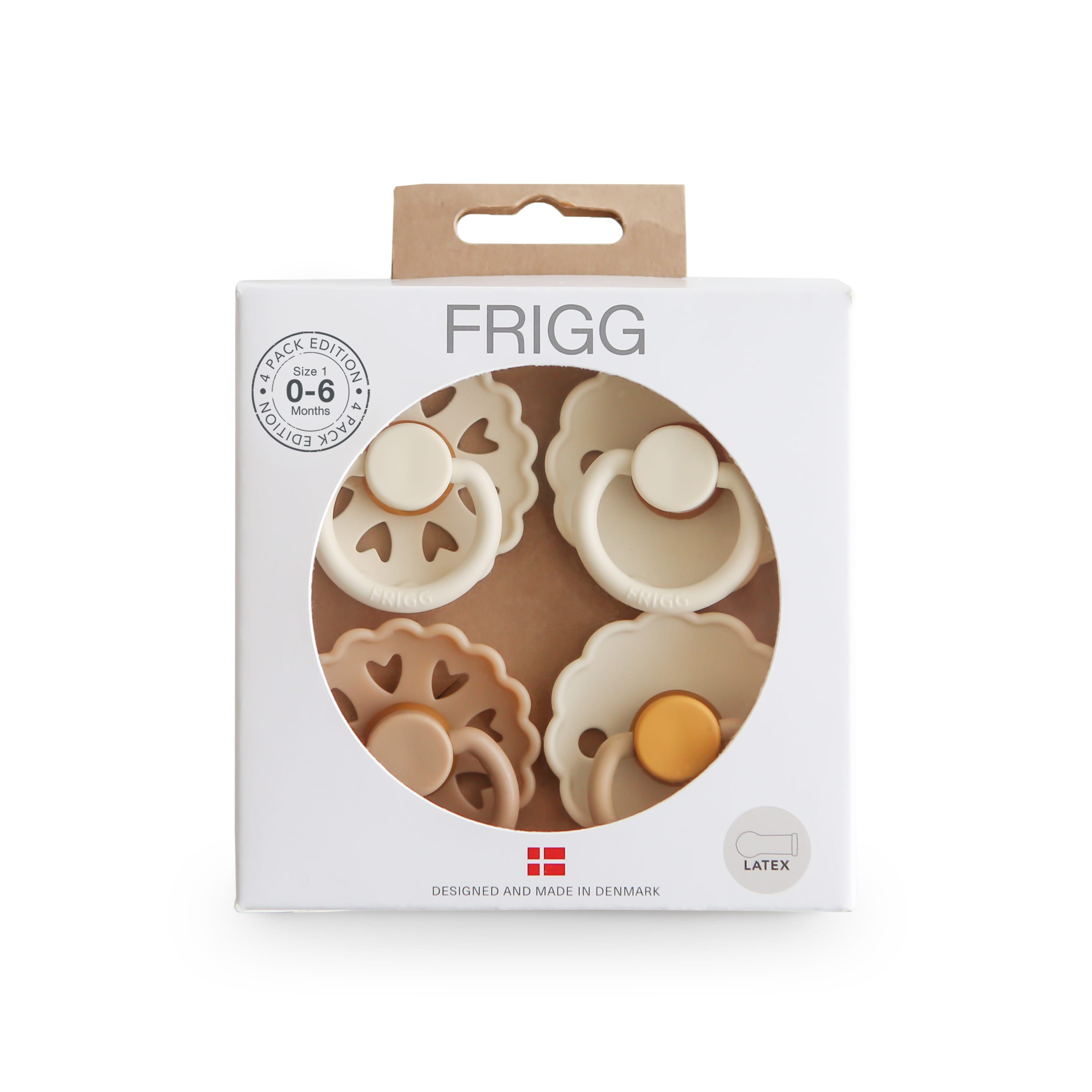 Frigg - 4- Pack Latex Spenen - Maat 1 - Snowflake Dream