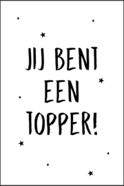 Kaart jij bent een topper