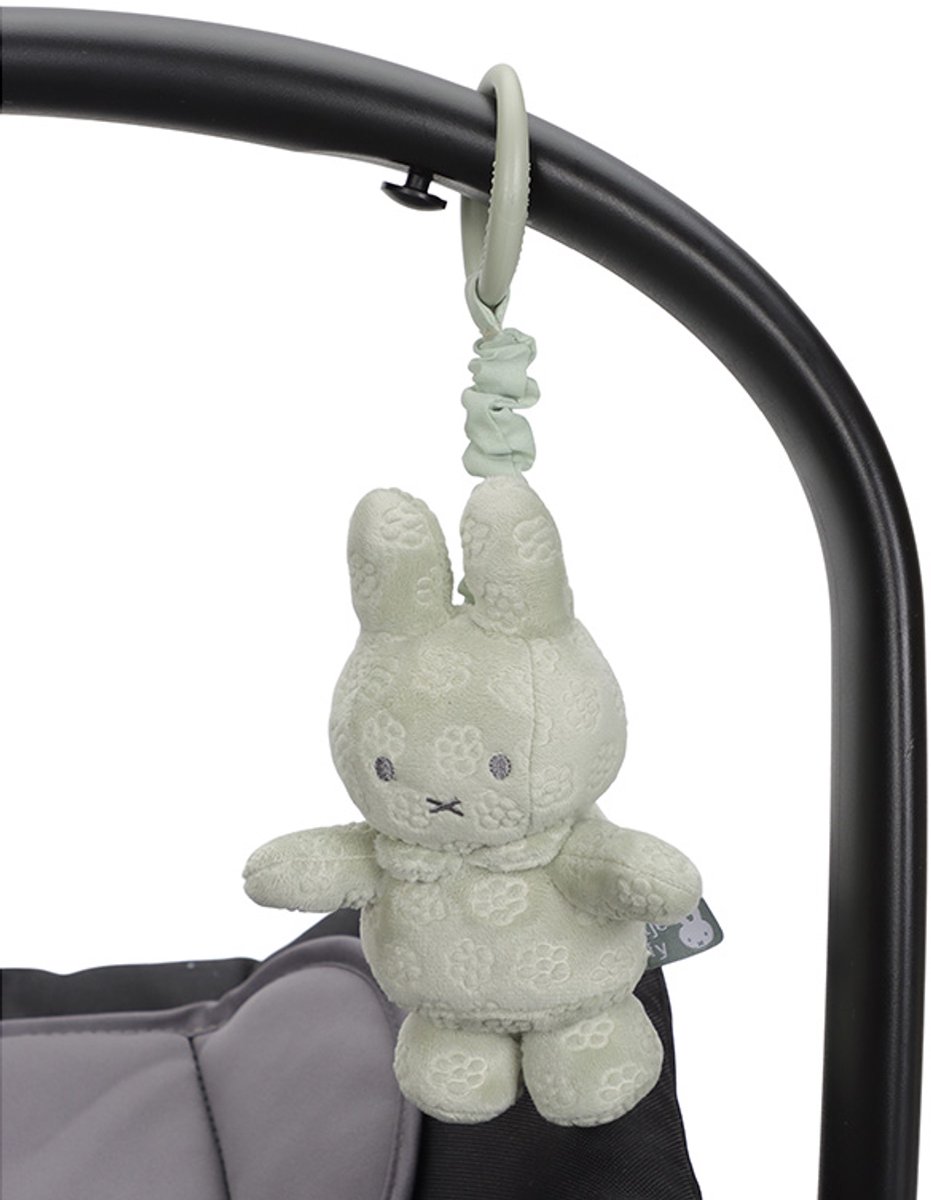 Nijntje green flower trilfiguur / buggyhanger