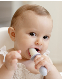 Ezpz Tiny Pops - Pewter ijslollyvorm voor baby's