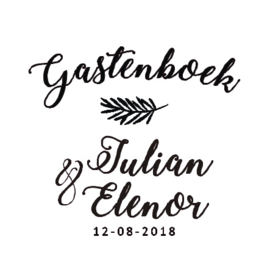 Sticker 'Gastenboek'