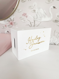 Gevulde Memory Box Small - Sterren pink