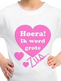 Shirt - Hoera ik word grote zus