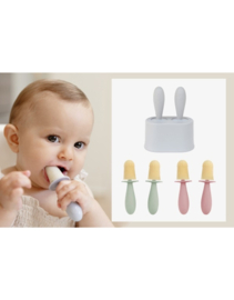 Ezpz Tiny Pops - Sage ijslollyvorm voor baby's
