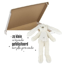 Brievenbus Pakketje - Happy horse flat bunny ivory