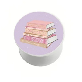 Phone/E-Reader Grip - Books Lila