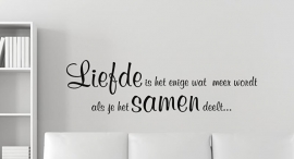 Sticker Liefde is.....