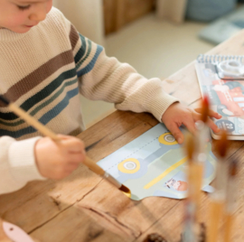 Little Dutch Jim's garage cut and play book