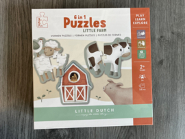 Little dutch little farm 6 in 1 puzzel set