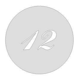 Raamsticker Rond met huisnummer