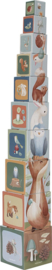 LD7239 Little Dutch  Stapelblokken Forest Friends FSC met naam