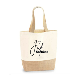 Luxe Jute Shopper - Juf ...