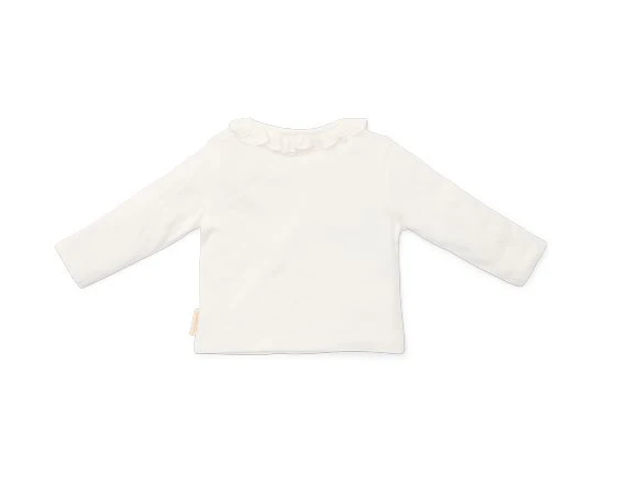 Little Dutch Shirt lange mouw - Ruches - Wit - Fairy Garden - 62
