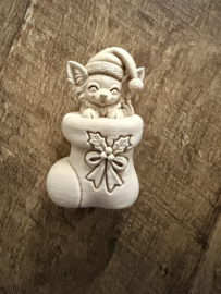 Kerstboom hanger chihuahua in kerstlaars
