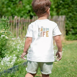 Little Dutch T-shirt korte mouw Off White Farm Life - 74