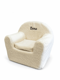 Kinderfauteuil teddy off white