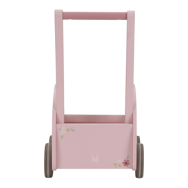 LD7128 Little Dutch loopwagen roze met naam