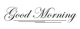 Muursticker : Good Morning