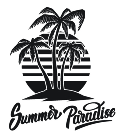 Sticker Summer paradise
