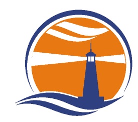 Sticker vuurtoren in 2 kleuren