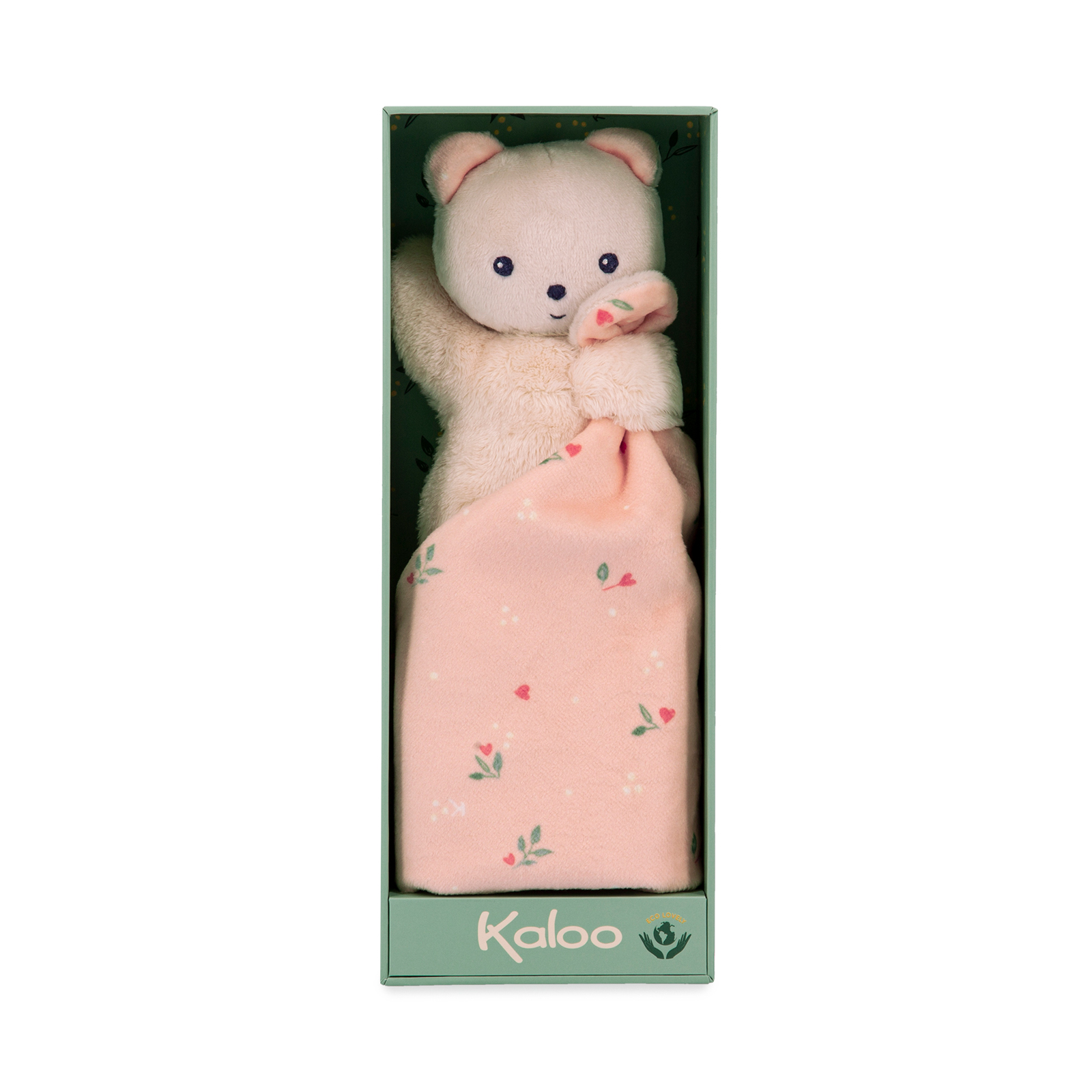 Kaloo knuffeldoekje beer liefde in cadeaudoos