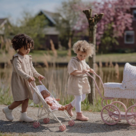 Little Dutch Poppenbuggy – Roze – Essentials – Soft Flowers