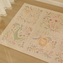 Little Dutch Puzzelmat Speelkleed Wit Safari Dieren