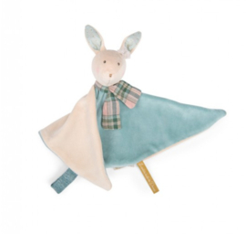 Moulin Roty Knuffeldoek konijn blauw La petite école de danse