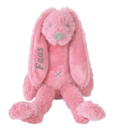 Happy horse geboorteknuffel konijn deep pink 38 cm met naam