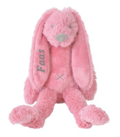 Happy horse geboorteknuffel konijn deep pink 28 cm met naam