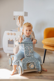 Label Label Blauw Houten 3-in-1 Looptrainer / Loopauto