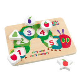 Rupsje Nooitgenoeg vormenpuzzel hout
