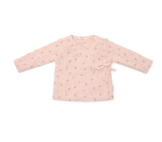 Little Dutch Shirt overslag lange mouw - Roze - Fairy Garden - Fairy Flowers  - 56